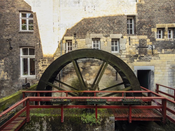 Bischofsmühle mill wheel in Maastricht, the Netherlands