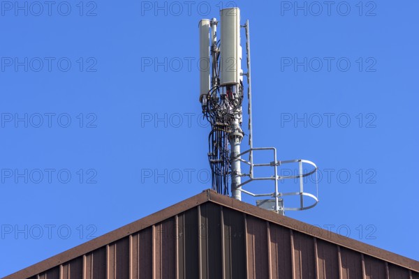 Antenna on a factory roof, Giudecca Island, Veneto, Italy
