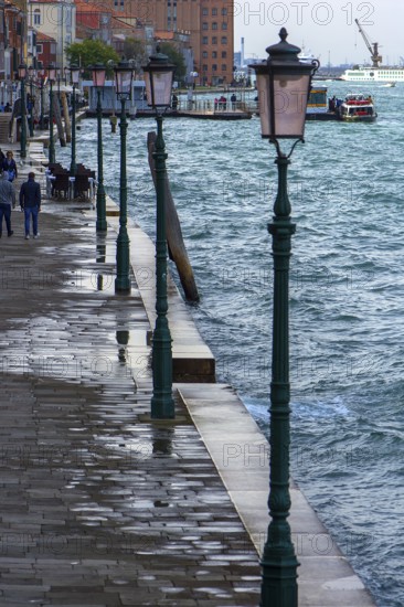 Floods beginning every year on the island of Giudecca, Venice, Venice, Italy