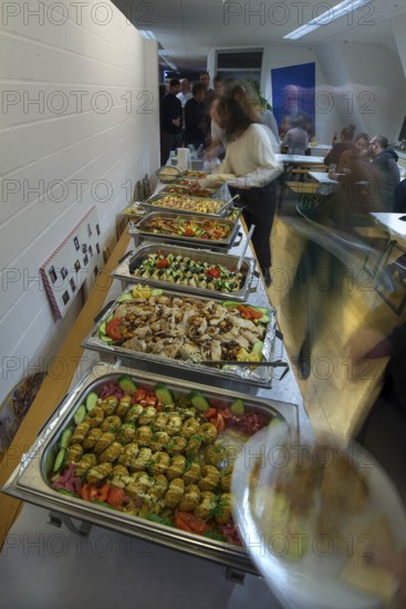 Buffet guests prepared according to recipes of Lebanese cuisine, Bavaria, Germany