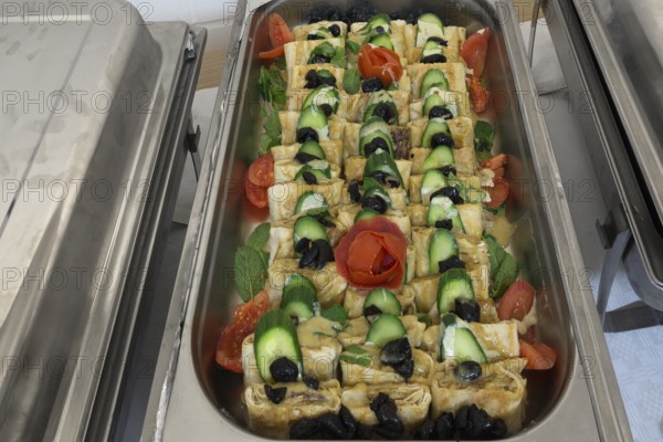 Platter with Lebanese specialties, Bavaria, Germany