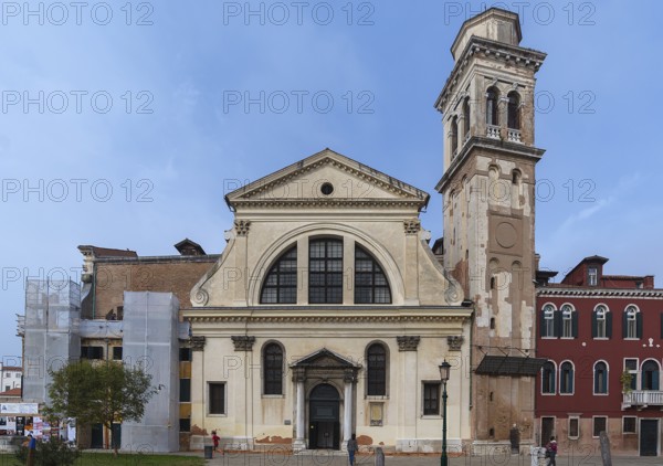 San Trovaso church around 1590, in the district of Dosoduro, Venice, Veneto, Italy