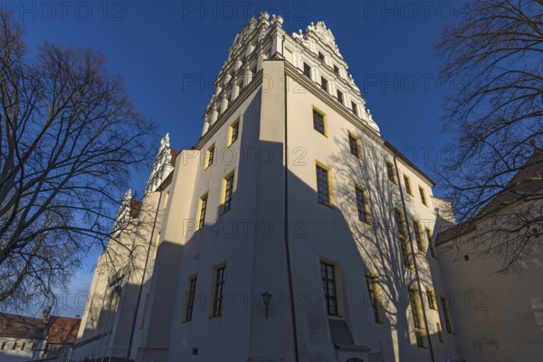 Historic Ortenburg, now Saxon Higher Administrative Court, Bautzen, Upper Lusatia, Saxony, Germany
