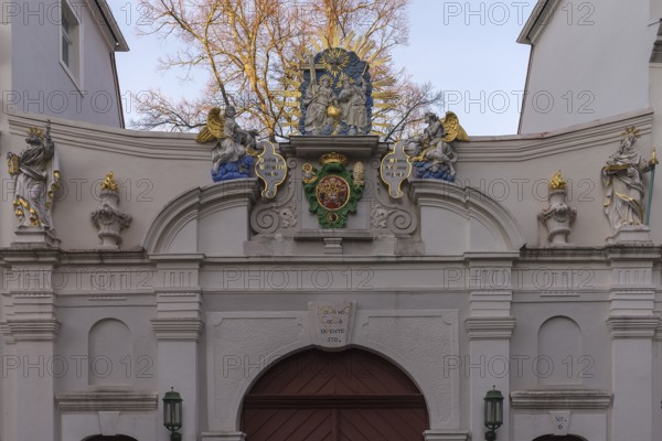 Portal of the Cathedral Abbey, 1753—1755, Bautzen, Upper Lusatia, Saxony, Germany
