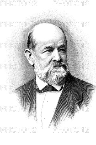 Ernst Julius Hähnel (born 9 March 1811 in Dresden, died 22 May 1891) was a German sculptor and professor at the Dresden Academy of Fine Arts, authentic, digitally restored reproduction from a 19th century model, exact date of depiction unknown, Historic