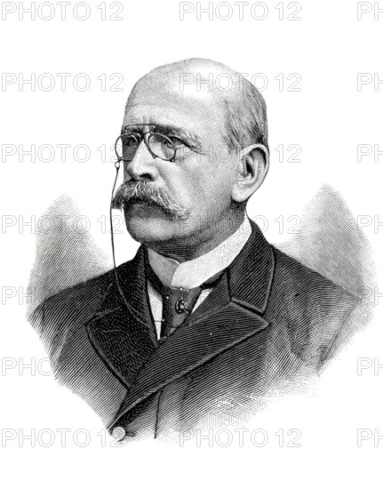 Karl Carl Hermann Peter Thielen, from 1900 von Thielen (born 30 January 1832 in Wesel, died 10 January 1906 in Berlin) was a German administrative lawyer and Prussian ministerial official, authentic, digitally restored reproduction from a 19th century original, exact date of depiction unknown, Historical