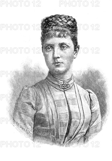 Luise Antonia Maria Theresia Josepha Johanna Leopolda Carolina Ferdinanda Alix Erentrudis Stepania of Austria-Tuscany (born 2 September 1870 in Salzburg, died 23 March 1947 in Ixelles) was the woman of Frederick August III and the last Crown Princess of the Kingdom of Saxony in front of the end of the monarchy, authentic, digitally restored reproduction from a 19th century original, exact date of depiction unknown, historical