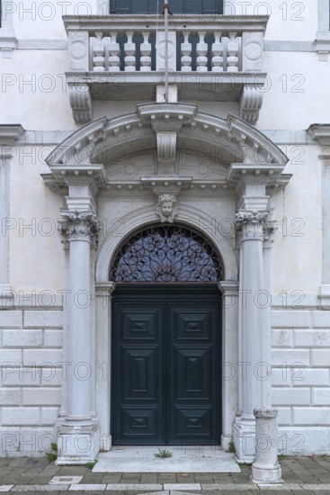 Classicist entrance portal, Venice, Veneto, Italy