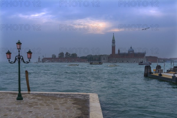 View of San Giorgio Maggiore Island with Venice Lagoon, Venice, Veneto, Italy