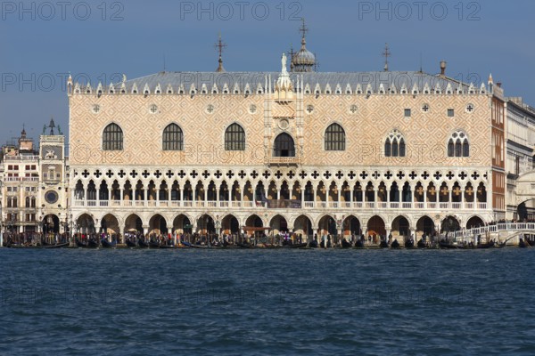 Doge's Palace, in front of the Grand Canal, Venice, Veneto, Italy