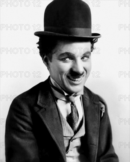 Charlie Chaplin, British actor, comedian and film producer. He is one of the most influential filmmakers of all. A portrait from the movie The Tramp