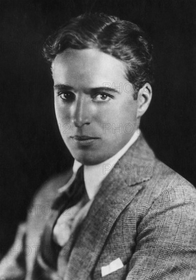 Charlie Chaplin, British actor, comedian and film producer. He is one of the most influential filmmakers of all. A portrait at a young age, 1921