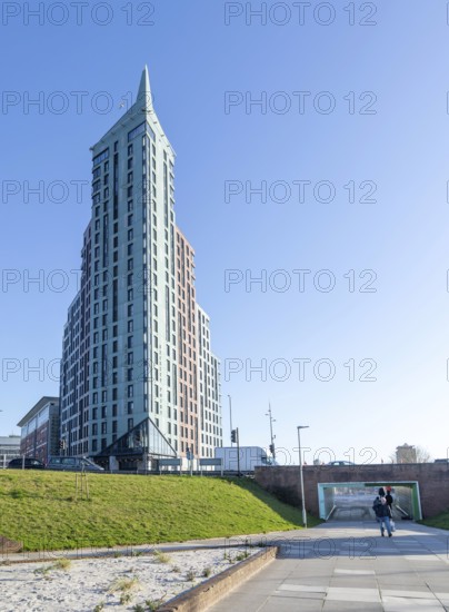 Beckley Point high-rise building, Plymouth, Devon, England, UK Boyes Rees Architects built 2018