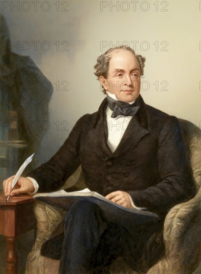 Thomas Moore, 1779 - 1852, an Irish poet, writer, translator and ballad singer