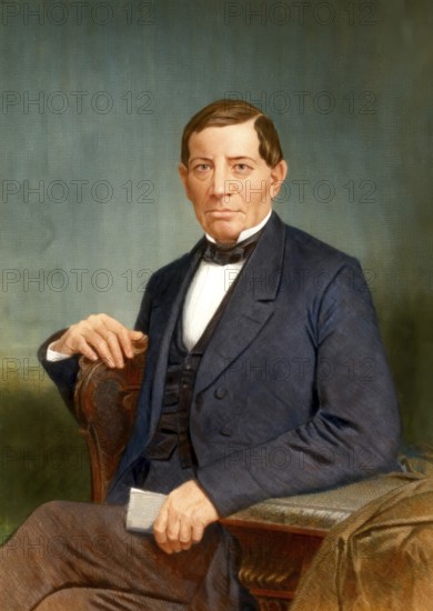 Benito Juárez García, 1806 - 1872, a Mexican statesman and president of Mexico