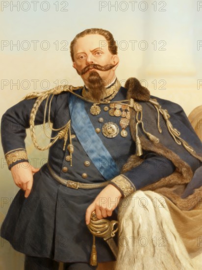 Viktor Emanuel II. or Vittorio Emanuele Maria Alberto Eugenio Ferdinando Tommaso di Savoia, Vittorio Emanuele II, 1820 - 1878, king of Sardinia, King of Italy