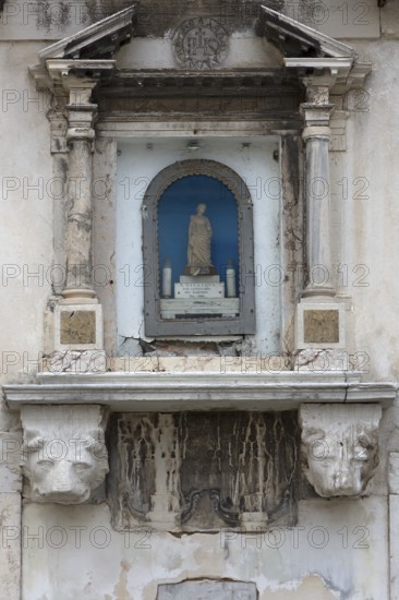 Adoration of Mary at a residential building, Venice, Veneto, Italy