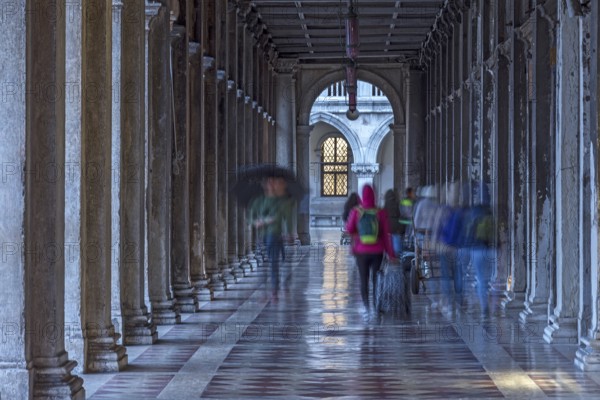 Arcade of the Authorized Houses in the Morning, Venice, Veneto, Italy