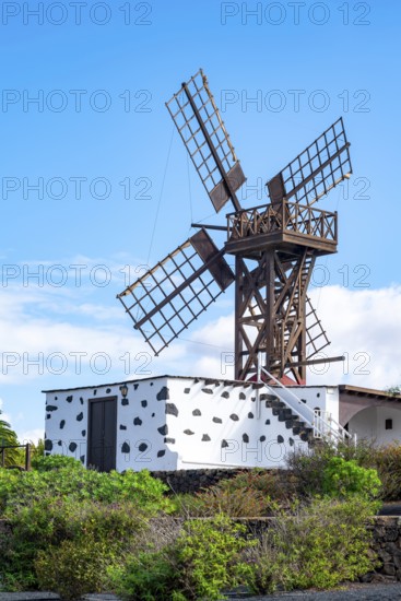 Historic windmill, Teguise, Lanzarote, Canary Islands, Spain
