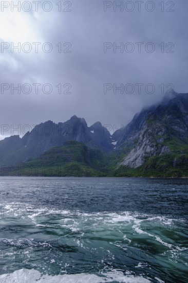Shipping to the sea eagle colony near Svolvær, Lofoten, Nordland, Norway