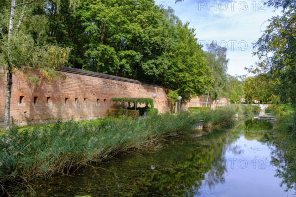 Glacis Park, Stadtpark, Neu-Ulm, Swabia, Bavaria, Germany