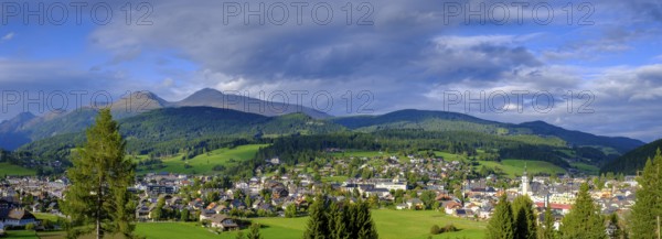 View of Tamsweg, Lungau, Salzburg state, Austria