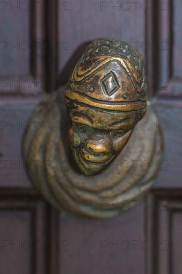Historic oriental doorknob, Venice, Veneto, Italy