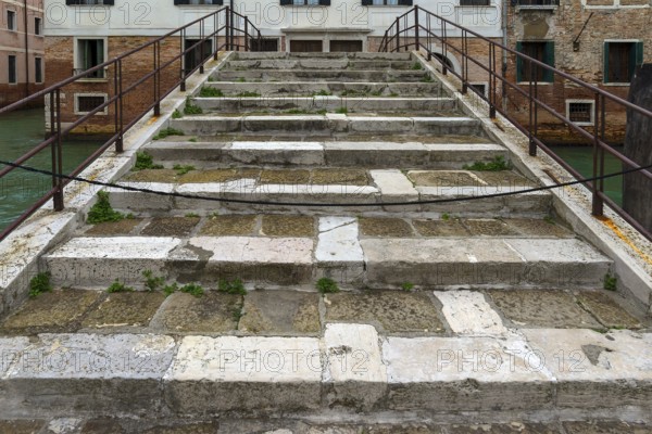 Private access bridge to a palace, Venice, Veneto, Italy