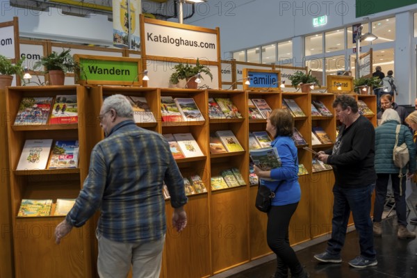 Travel and Camping trade fair, travel catalogs, in Essen, North Rhine-Westphalia, Germany