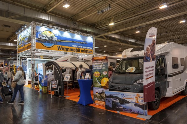 Travel and Camping Fair in Essen, motorhomes, motorhomes, rent, North Rhine-Westphalia, Germany