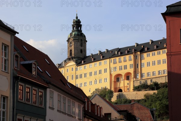 Heidecksburg Castle, the former residence of the princes of Schwarzburg-Rudolstadt, Rudolstadt, Saalfeld-Rudolstadt district, Thuringia, Germany