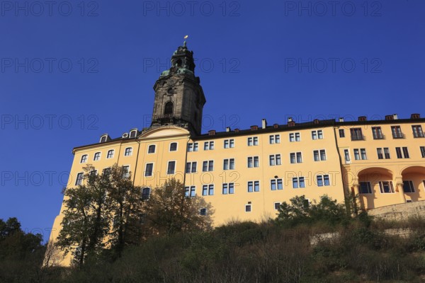 Heidecksburg Castle, the former residence of the princes of Schwarzburg-Rudolstadt, Rudolstadt, Saalfeld-Rudolstadt district, Thuringia, Germany
