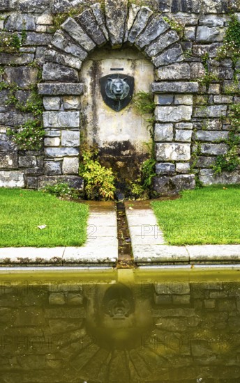 Autumn colors over Plas Newydd House and Gardens and Parkland, Llanfairpwllgwyngyll, Anglesey, Wales, UK