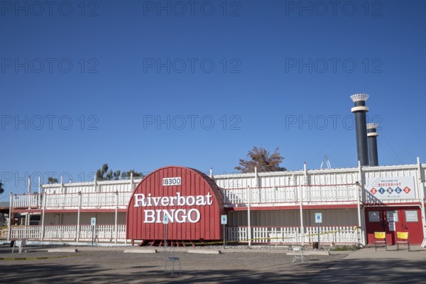 Surprise, Arizona - Riverboat Bingo, a bingo hall designed as a riverboat. The 750-seat facility is operated by a nonprofit, A New Leaf, which funds homeless and domestic violence shelters