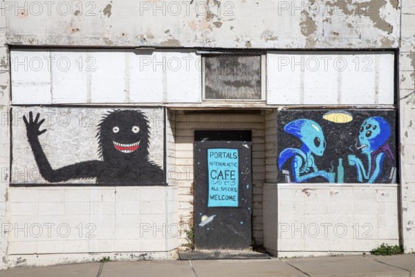 Miami, Arizona - All species are said to be welcome at the Intergalactic Cafe