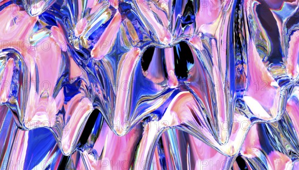 A captivating abstract design featuring a vibrant blend of pink and blue colors. The swirling patterns create a fluid, dynamic visual effect, evoking a sense of movement