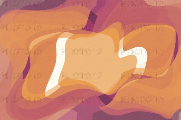 Abstract digital art showcasing layered waves in orange and peach tones. The harmonious blend creates a warm and soothing visual effect, perfect for artistic backdrops