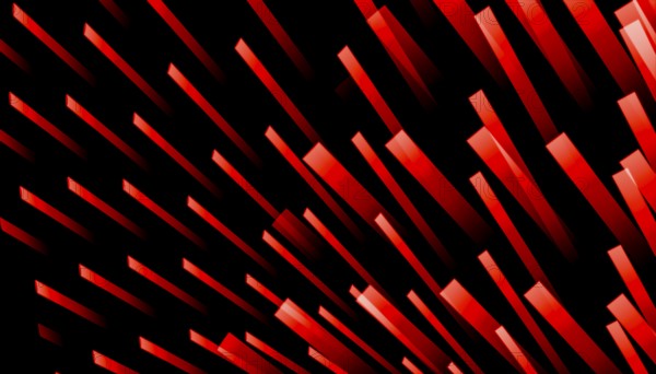 Dynamic red lines on a black backdrop create an abstract and futuristic visual. The sharp diagonal geometry adds depth and motion, ideal for modern design needs and digital projects