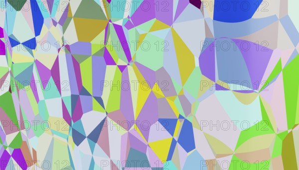 Vibrant and colorful 3D-rendered geometric shapes form a complex pattern, ideal for use in creative projects and dynamic abstract backgrounds