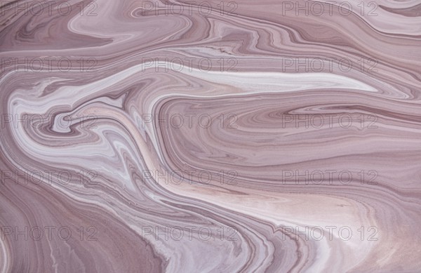 A captivating view of pink and white acrylic paint marble pattern, featuring intricate swirls and organic lines. Perfect for backgrounds or decorative projects, offering elegance and natural beauty