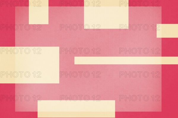 Stylish minimalist illustration featuring overlapping geometric shapes in shades of red and beige, perfect for professional and business backgrounds