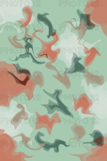 This illustration showcases fluid abstract patterns with soft pastel hues and swirling organic shapes. Ideal for modern design elements and artistic backgrounds