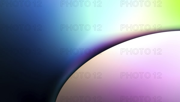An abstract digital illustration featuring a spherical gradient with vibrant colors blending into a dark backdrop. This visual can be used for graphic designs, wallpapers, or creative projects