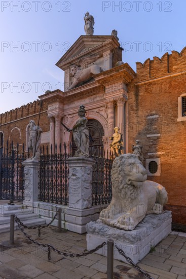 Entrance portal of the Arsenal, Renaissance, Venice, Veneto, Italy