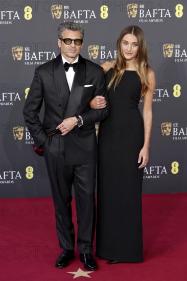 Patrick Dempsey with woman Jillian Dempsey - EE BAFTA FILM AWARDS 2026, The Royal Festival Hall, London, 22.2.26