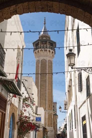 Tunis, Tunisia. 7th May 2024 Hammouda Pacha Mosque or Hamouda Pacha al Mouradi is a mosque in Tunis, Tunisia. A historical monument in Medina of the UNESCO world heritage protected Tunisian Kasbah