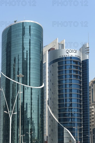 Doha, Qatar. September 22nd 2019 Doha financial centre, an onshore business and financial building providing legal and regulatory services, Qatar, GCC, Middle East