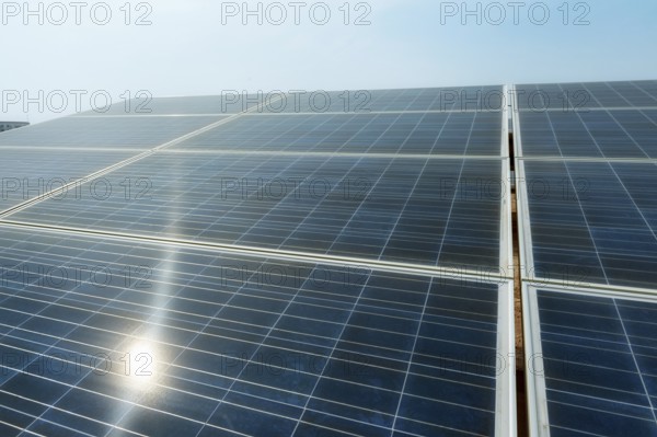 A solar cell panel, solar electric panel, photo-voltaic module, PV panel or solar panel assembly of photovoltaic solar cells mounted in a rectangular frame, using the natural energy of the sun