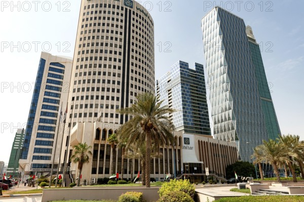Abu Dhabi, United Arab Emirates. June 23rd 2019 Abu Dhabi Chamber of Commerce building in the banking and financial district of the Gulf Emirate, United Arab Emirates, Middle East