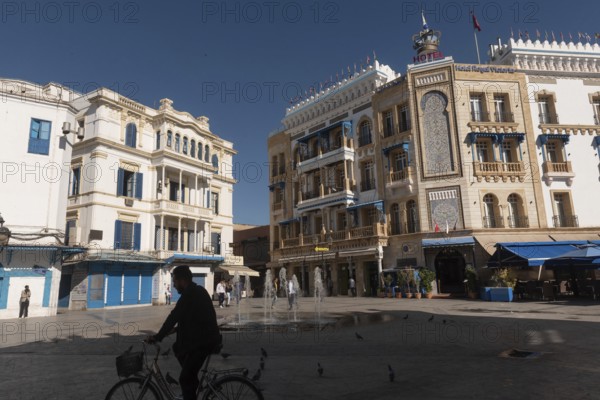 Tunis, Tunisia. 4th May 2024 The Place de la Victoire is located at Avenue de France and separates the historical medina from Ville Nouvelle in Tunis, the square is dominated by the Bab el Bhar at the entrance to the Kasbah, Tunisia